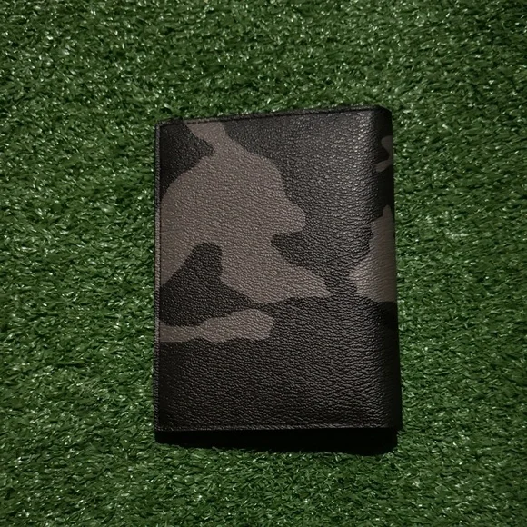 Coach Black and Gray Camouflage Passport Holder - Picture 5 of 5